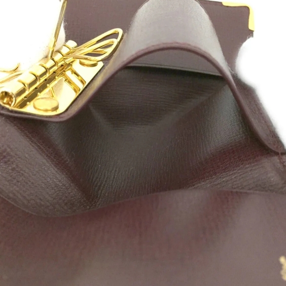 MUST DE CARTIER LEATHER KEY RING 6 RING KEY CASE/1A5095 - Picture 7 of 9